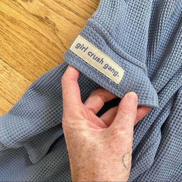 Girl Crush - Waffle Cargo Jogger in Blue - Picture 4 of 8